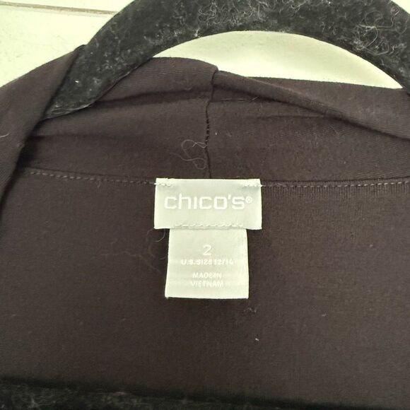 Chico’s Women’s 1 Black Stretchy Dress Rayon - Picture 4 of 8